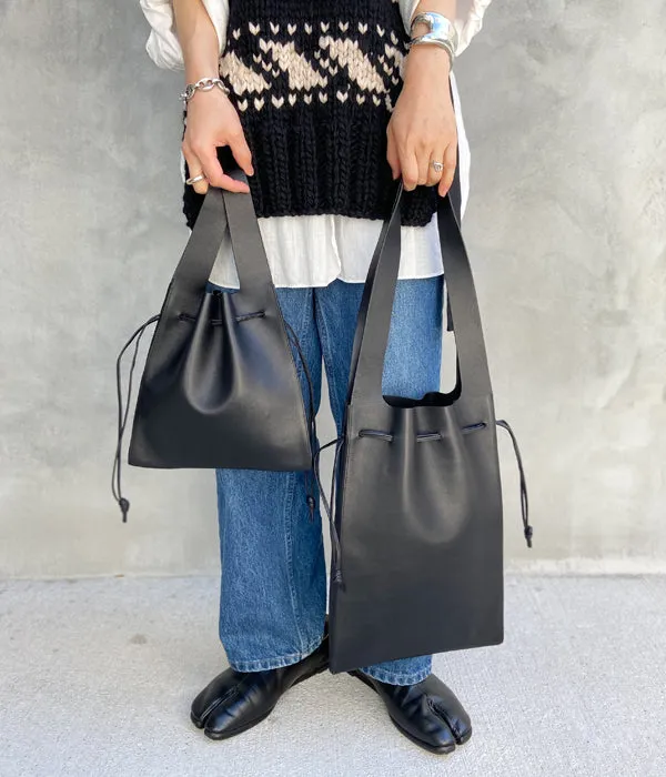 Aeta/SMOOTH LEATHER TOTE M(BLACK)