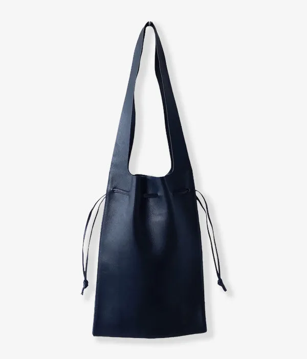 Aeta/SMOOTH LEATHER TOTE M(BLACK)