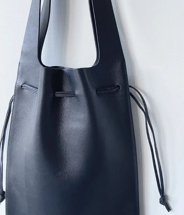 Aeta/SMOOTH LEATHER TOTE M(BLACK)