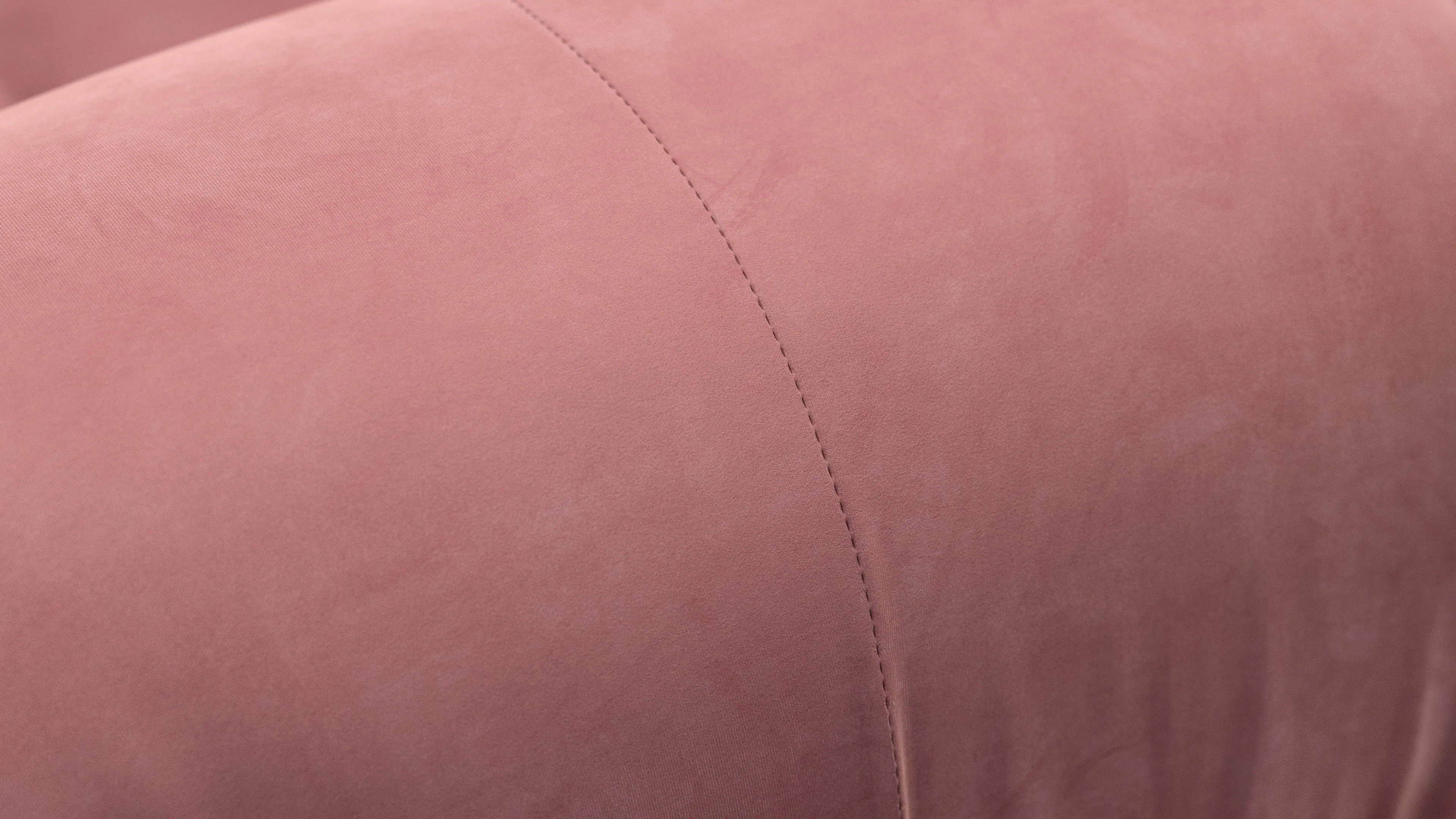 Belia - Belia Module, Right Corner, Blush Pink Velvet