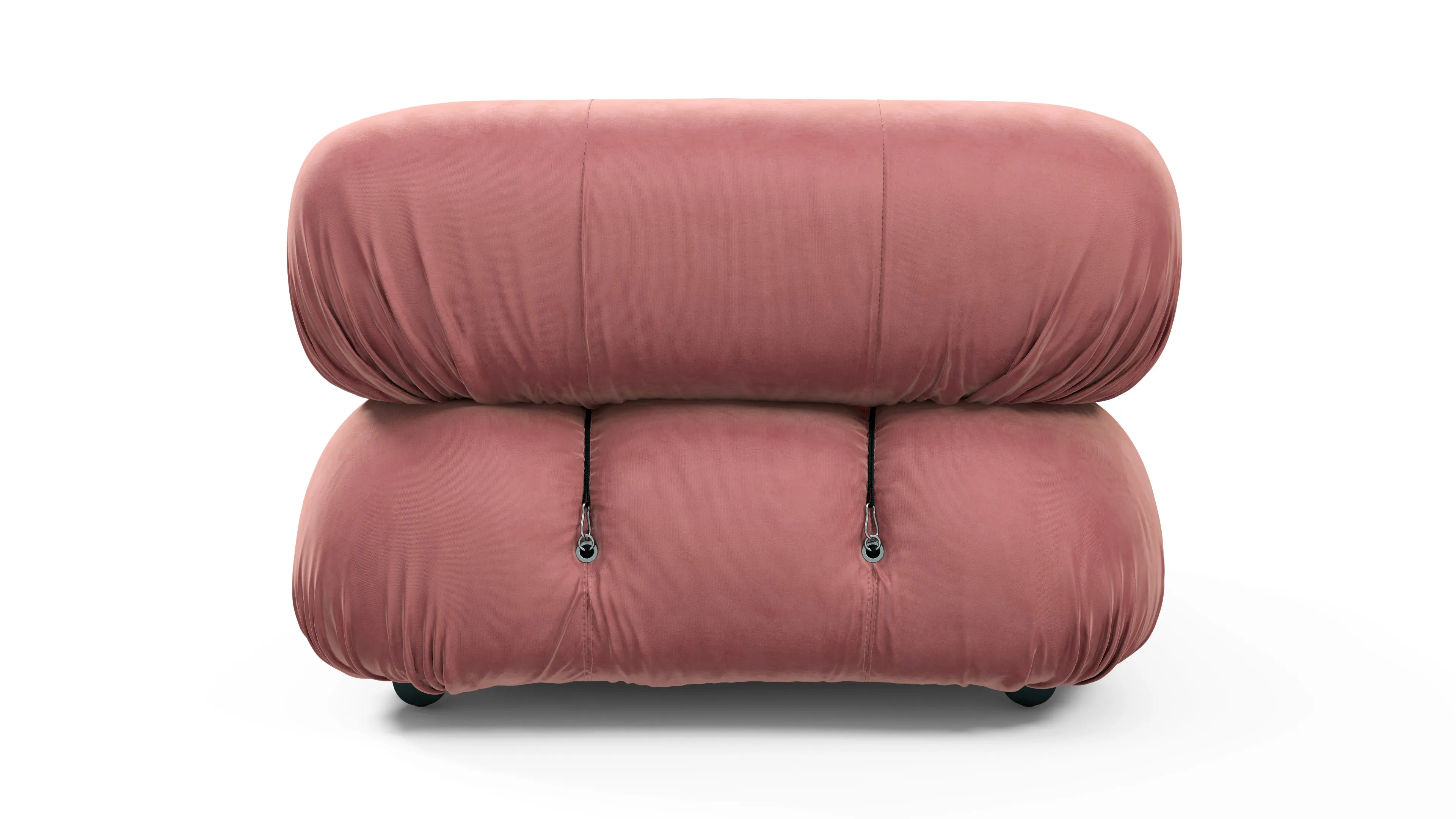 Belia - Belia Module, Right Corner, Blush Pink Velvet