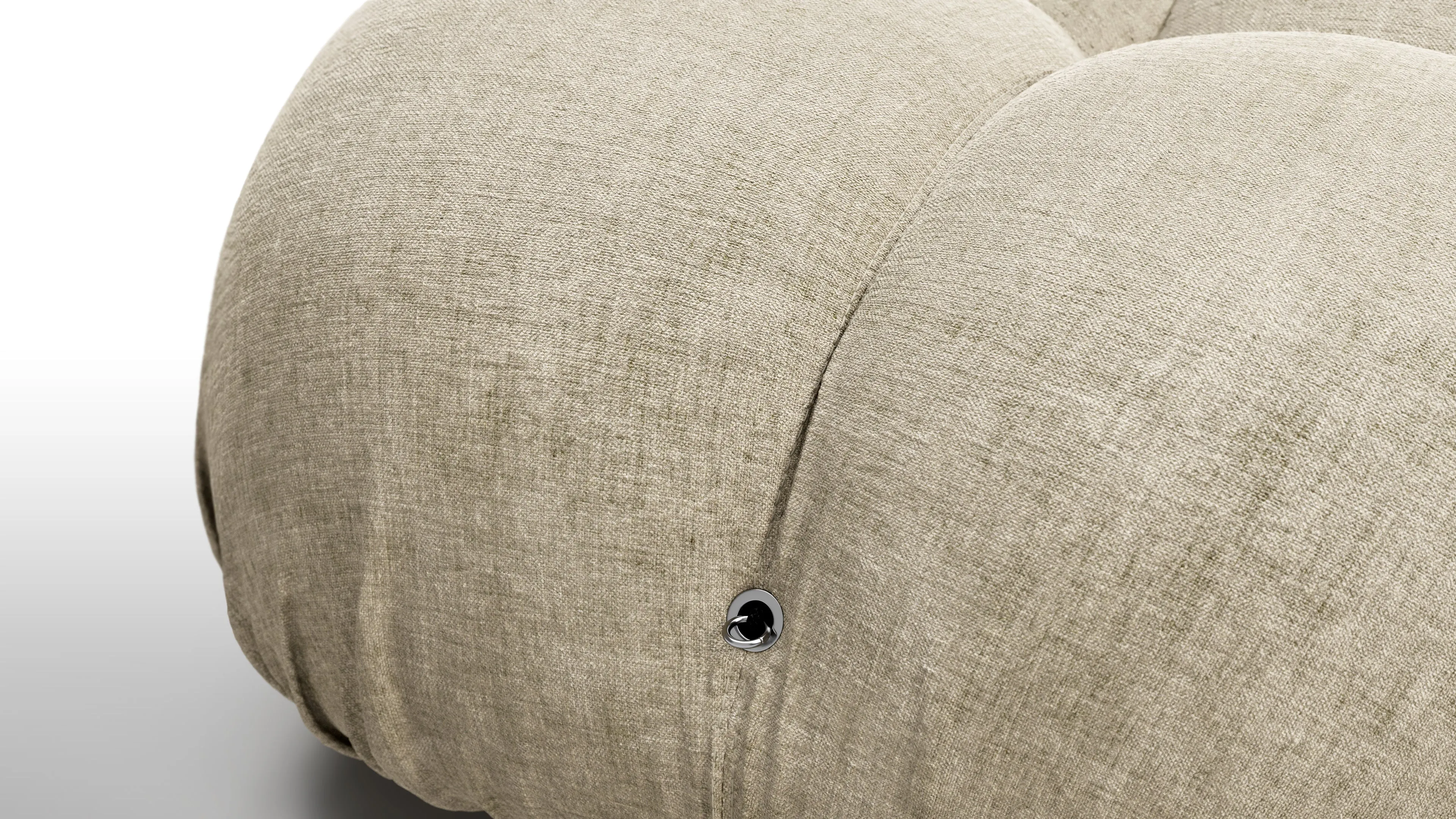 Belia - Belia Open End Sofa, Left, Beige Gray Chenille