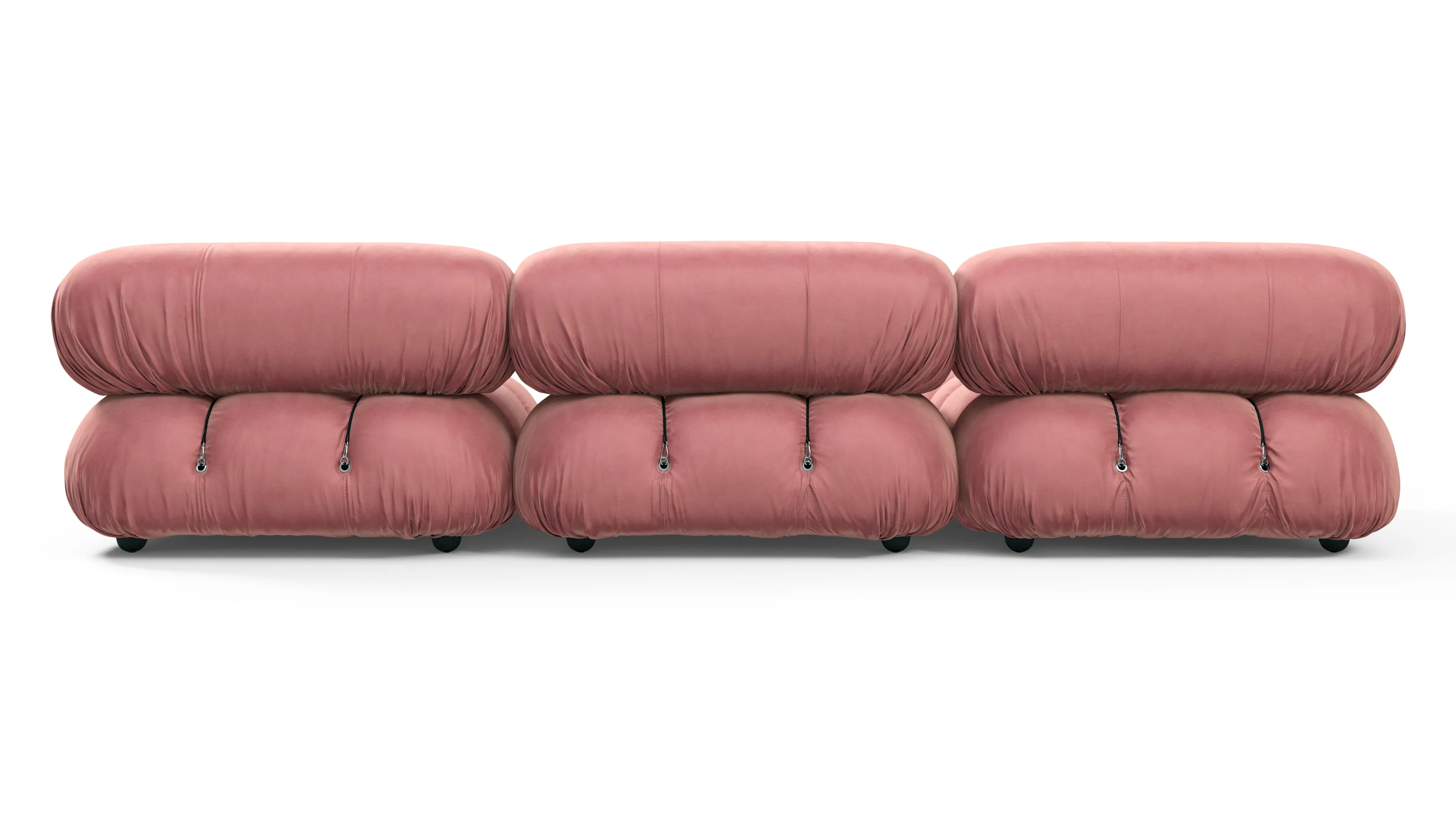 Belia - Belia Sectional, Left Chaise, Blush Pink Velvet