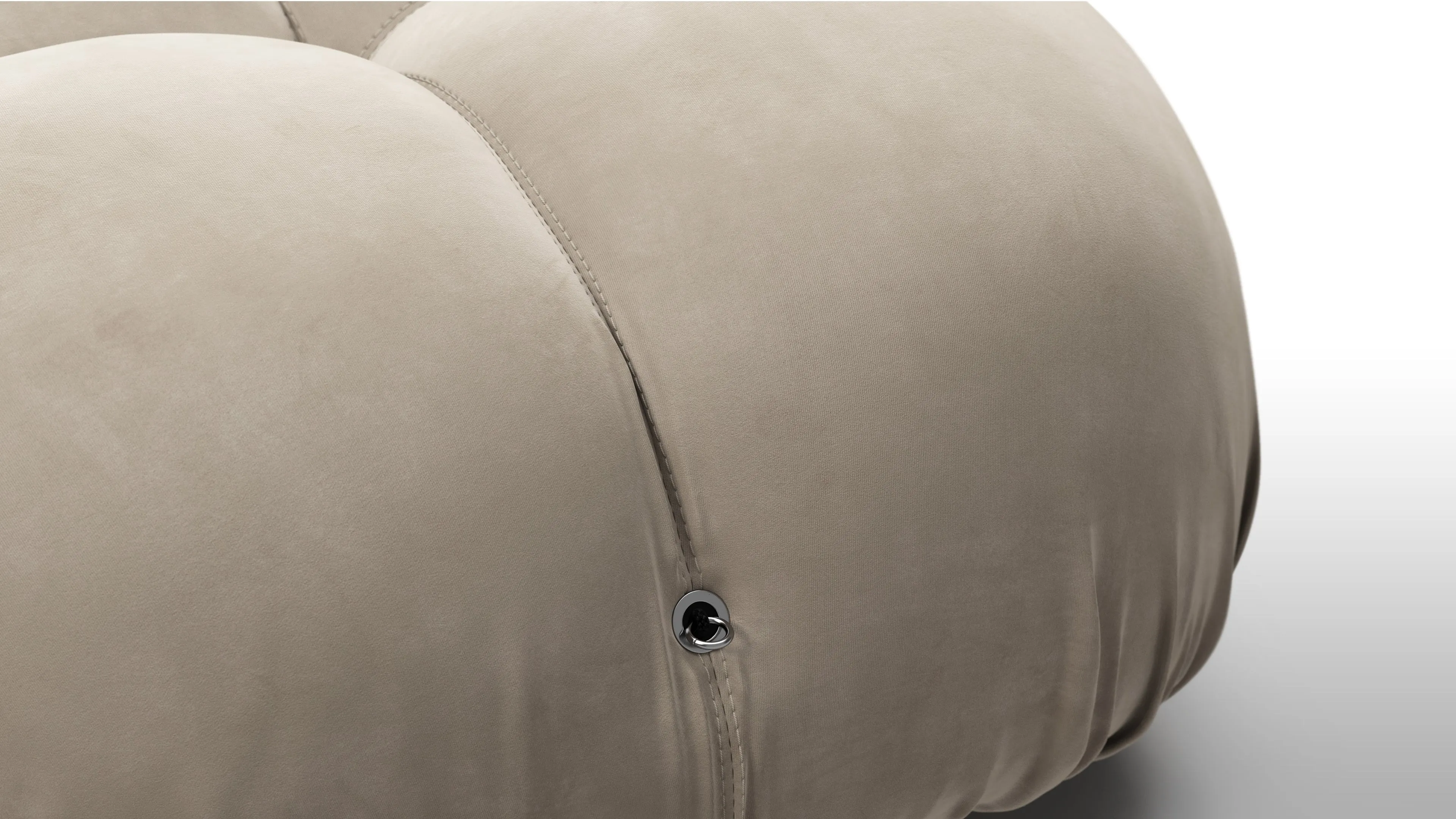 Belia - Belia Sectional, Left Corner, Greige Velvet