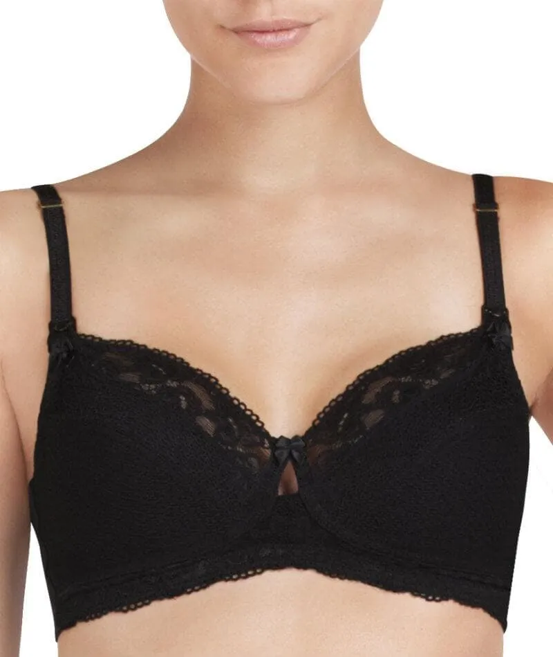 Bendon Classic Comfort Wire-free Maternity Bra - Black