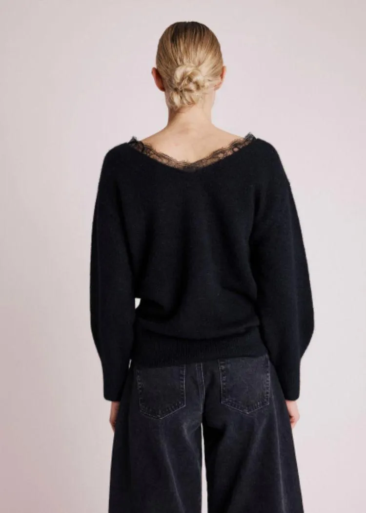 Berenice Arnania Lace Collar Sweater