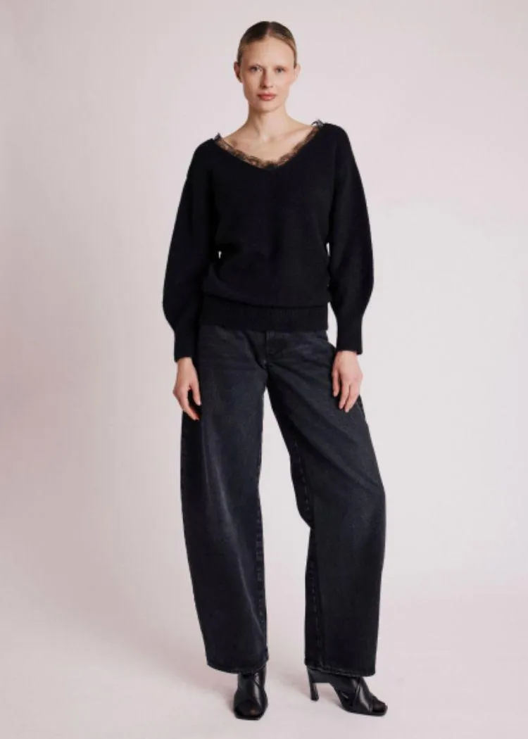 Berenice Arnania Lace Collar Sweater