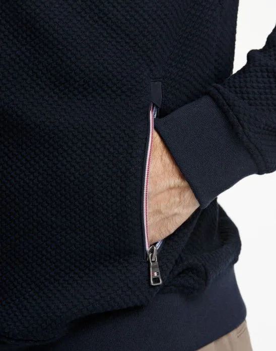 Bison - Cardigan med lynlås i comfort fit