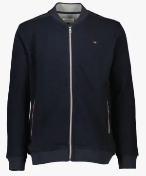 Bison - Cardigan med lynlås i comfort fit