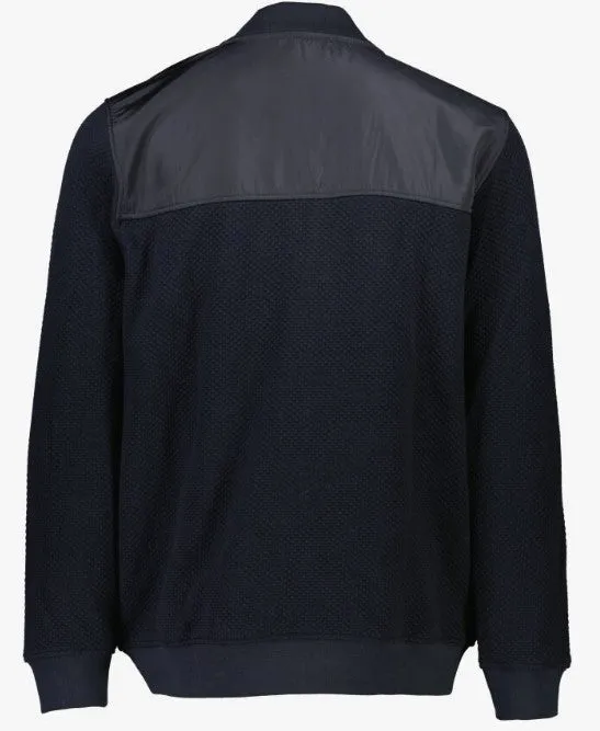Bison - Cardigan med lynlås i comfort fit