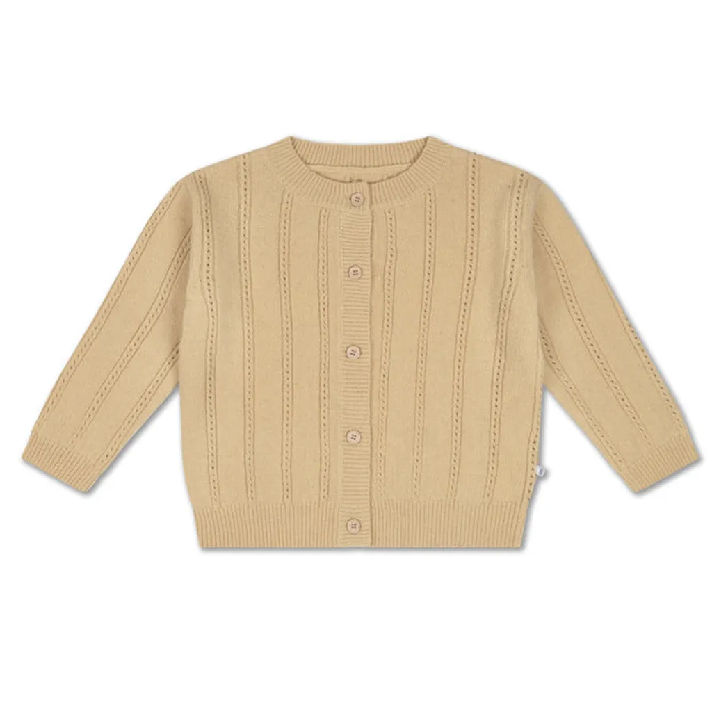 Cardigan Round Neck Vintage Cream