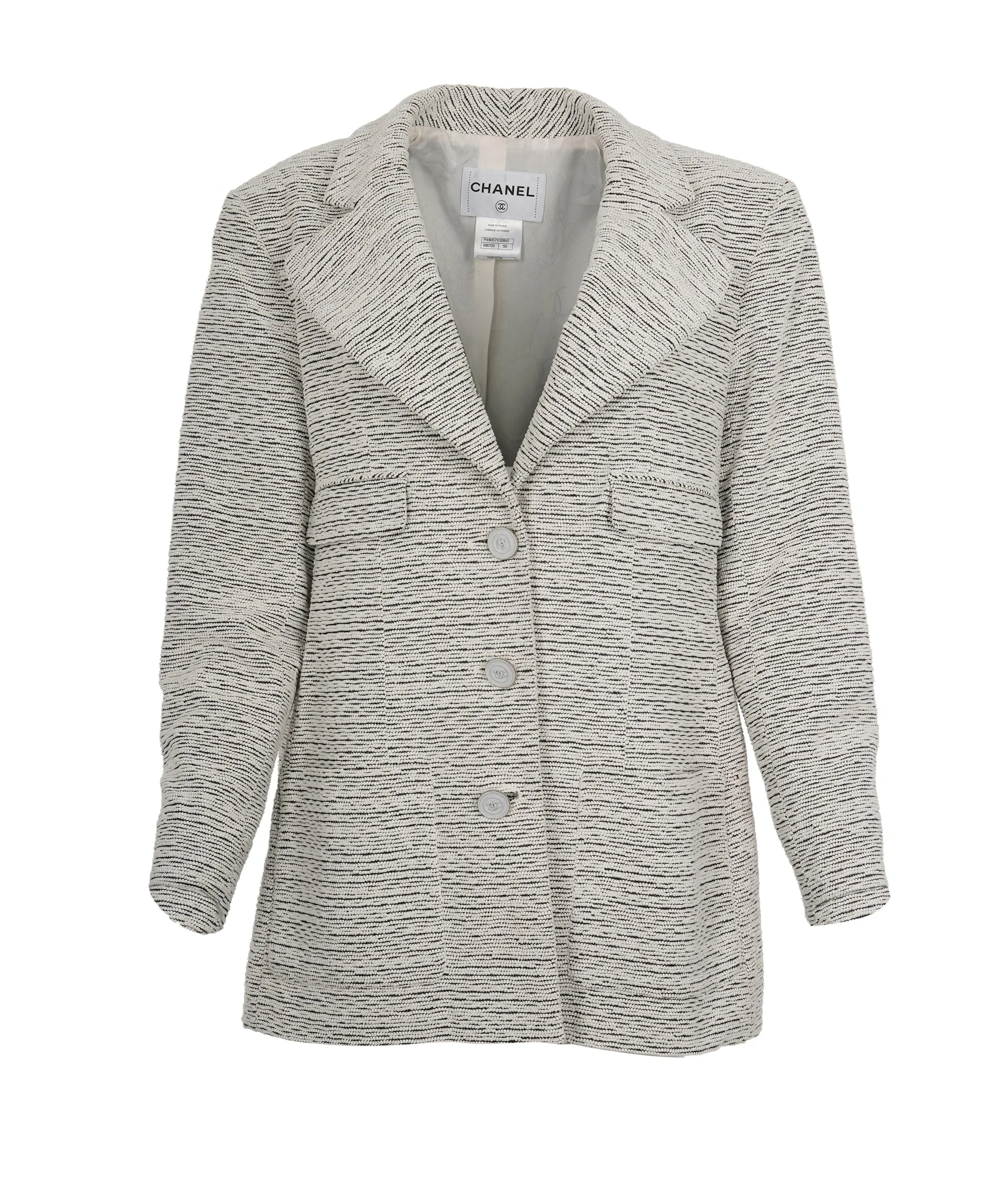 Chanel 2014 Tweed Pattern Blazer UKL1371