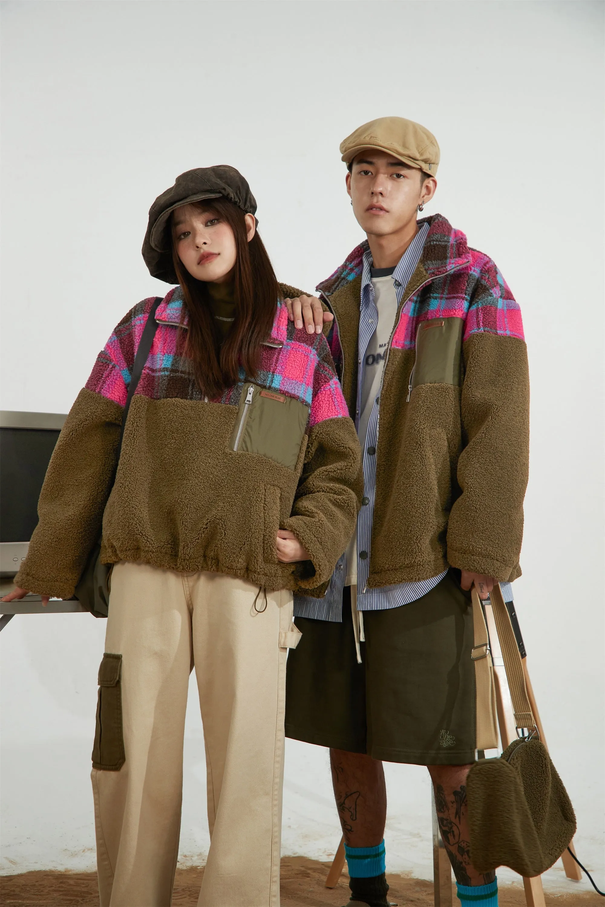 Check Half-Zip Sweater