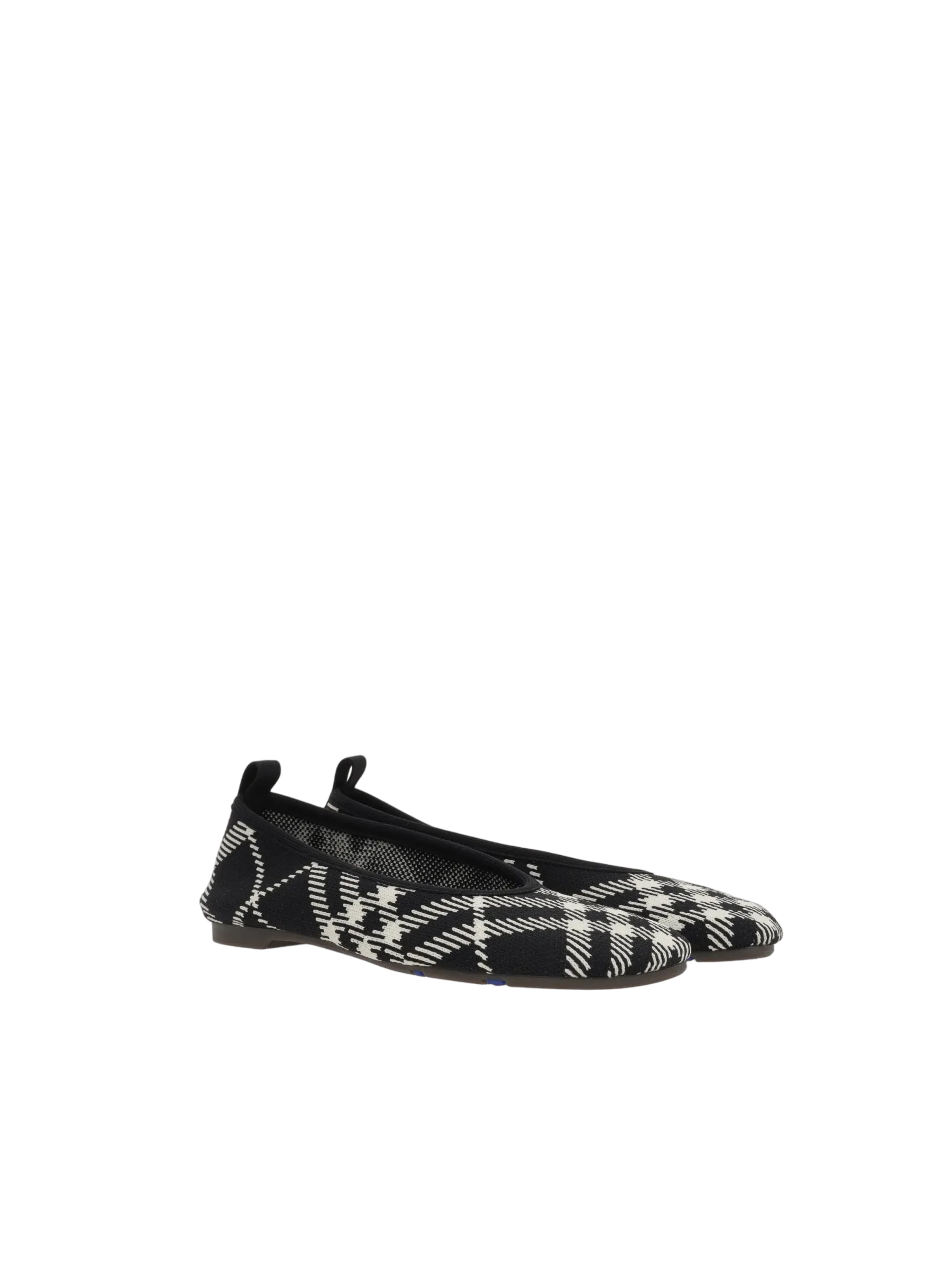 Check Knit Ballerinas
