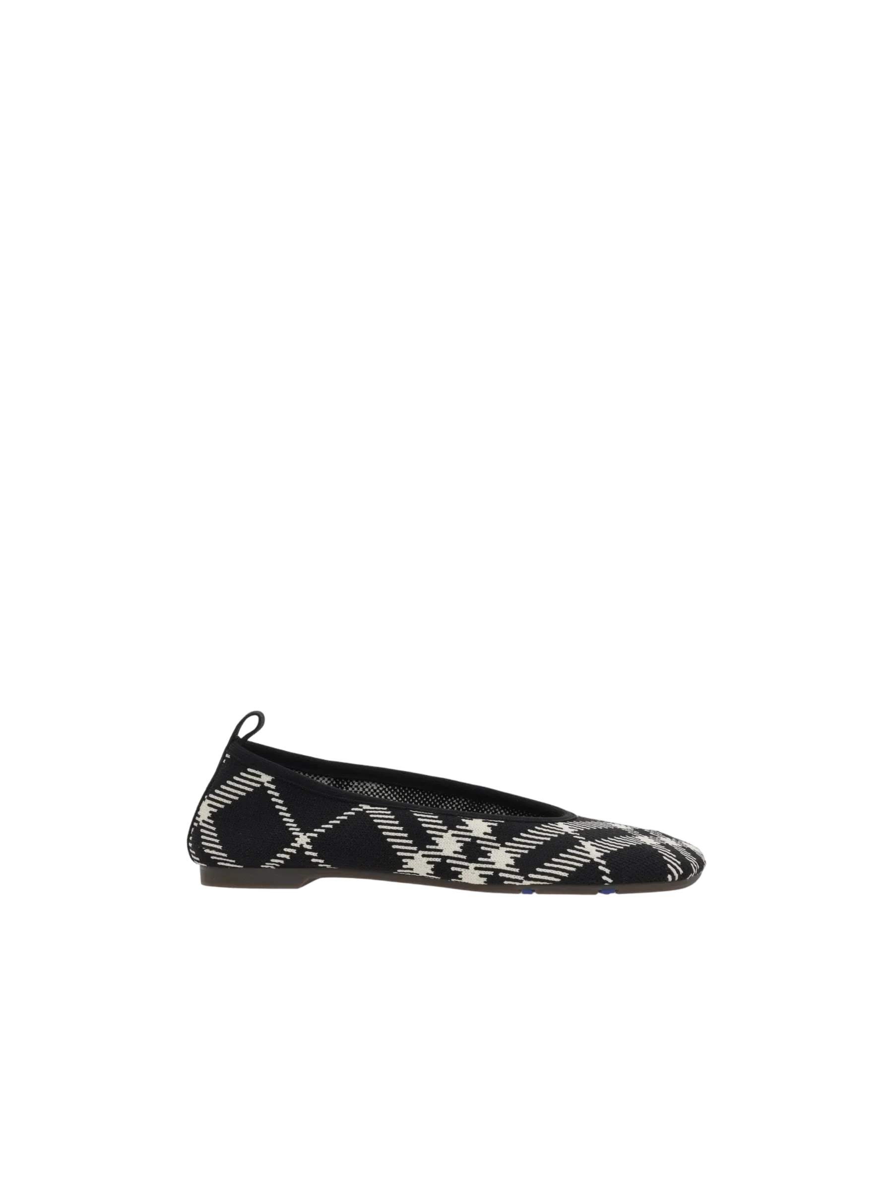 Check Knit Ballerinas