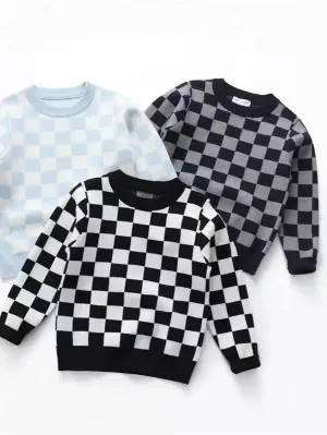 Checkerboard Sweaters (Multiple Colors)