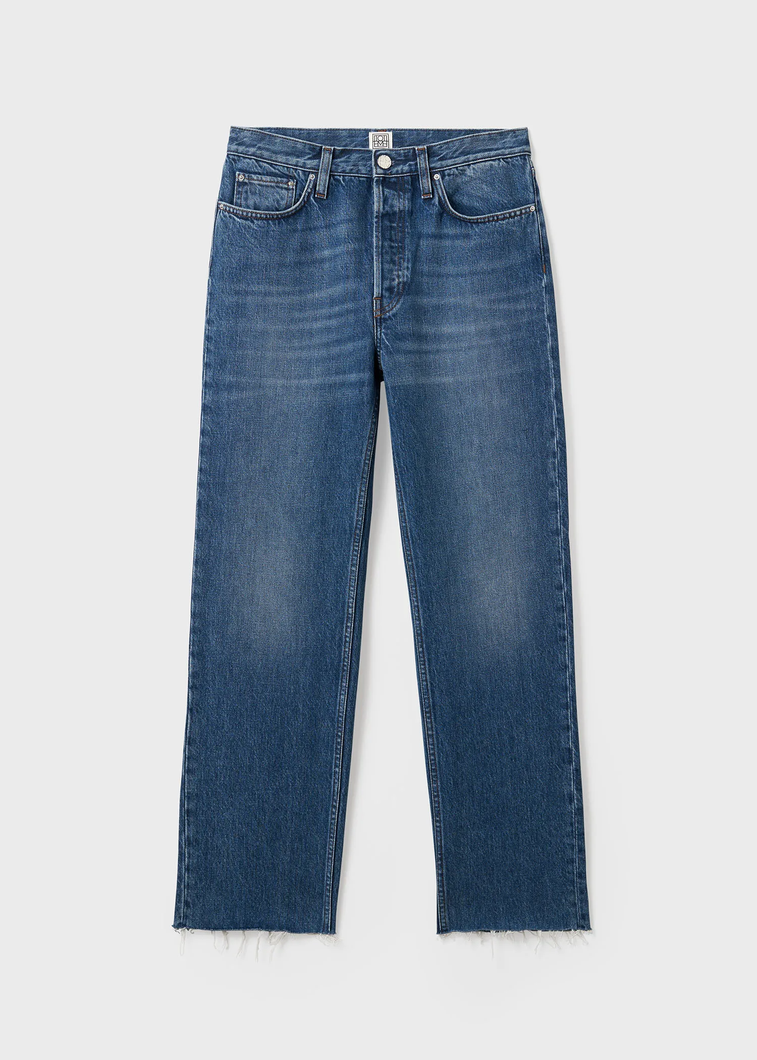 Classic cut denim mid blue