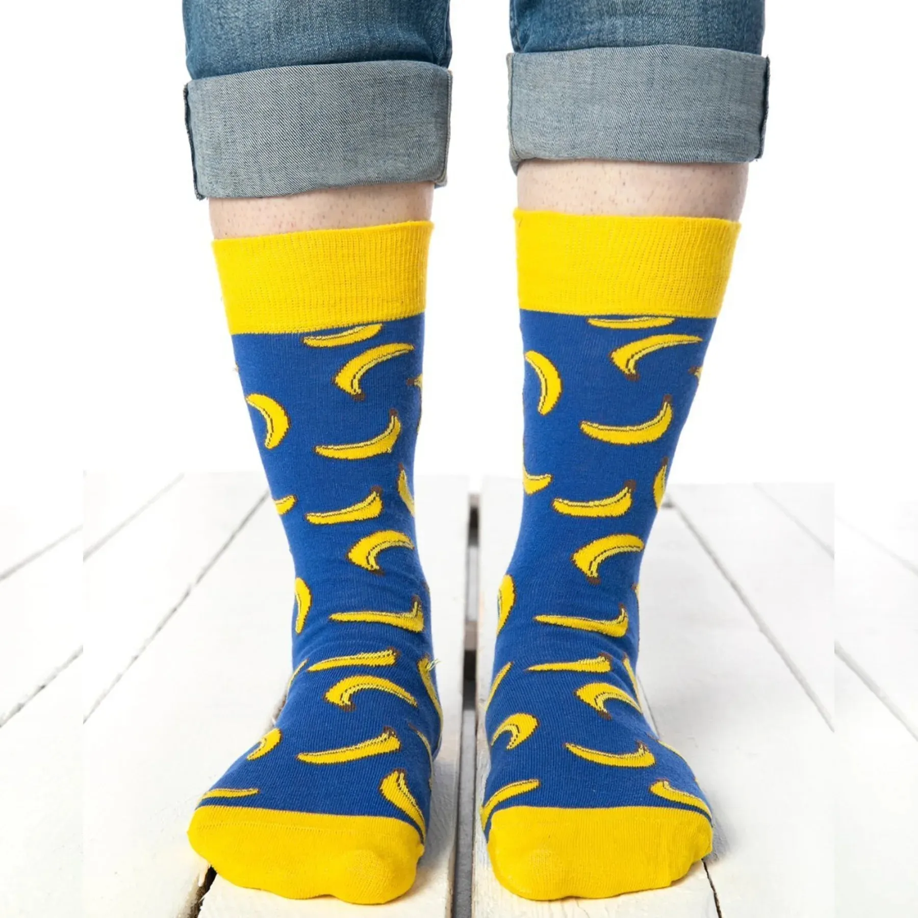 Cotton, Colourful, Banana Themed Socks