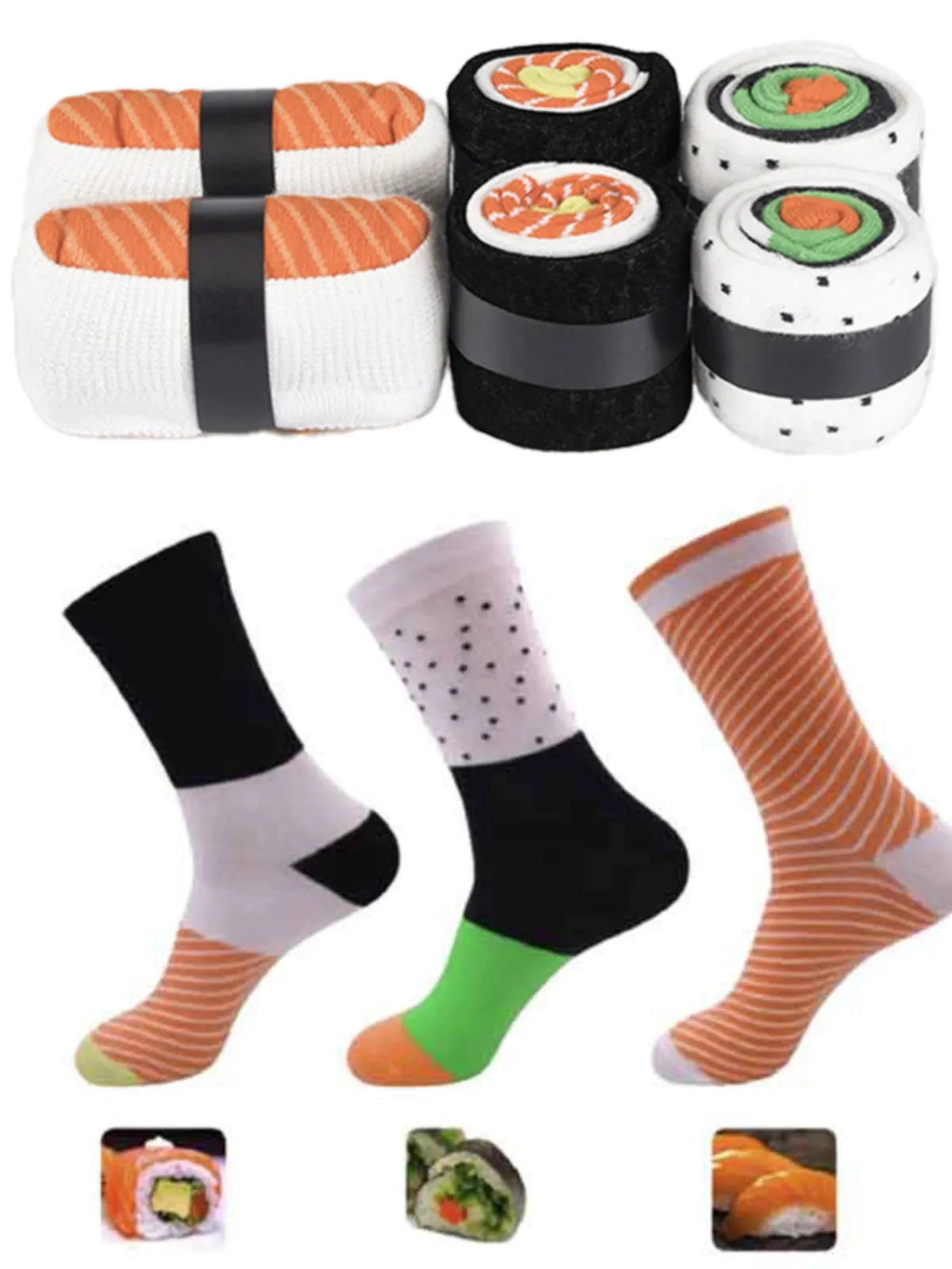 Creative Sushi Socks Gift Box