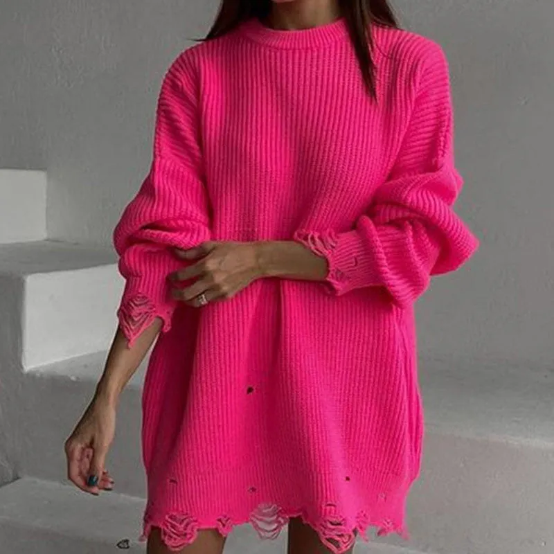 Distressed Knitted Sweater