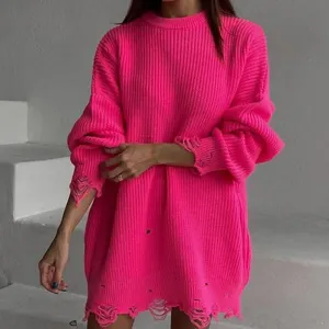 Distressed Knitted Sweater
