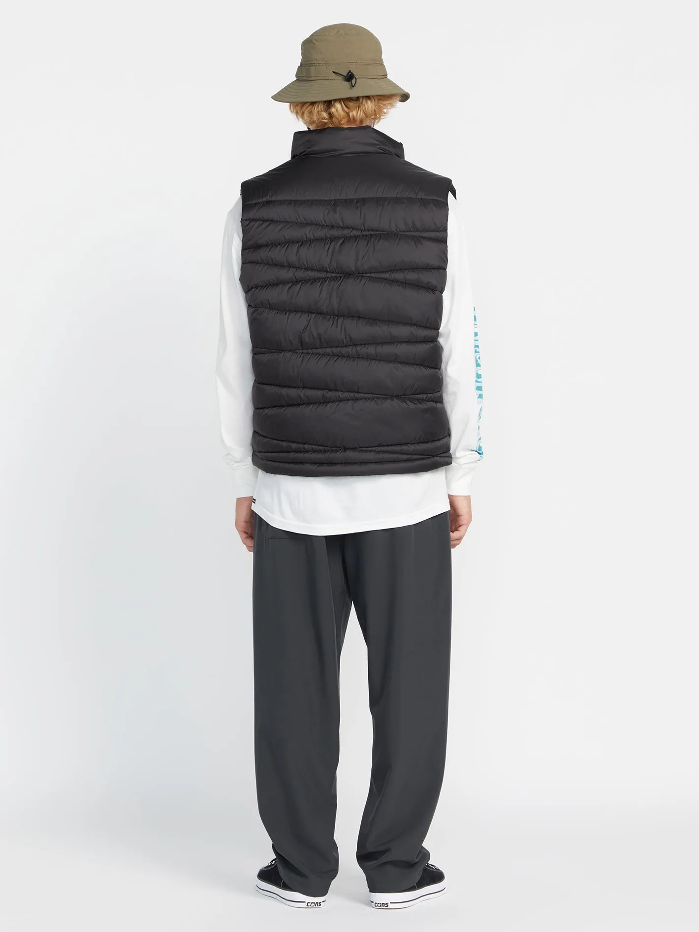 Earth Tripper Reversible Puff Vest - Black