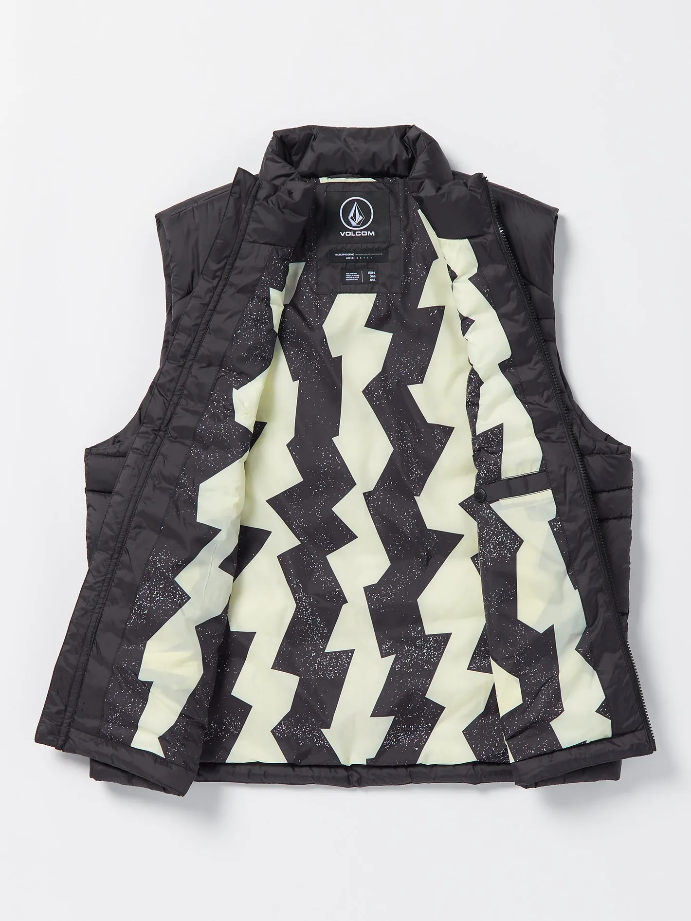 Earth Tripper Reversible Puff Vest - Black