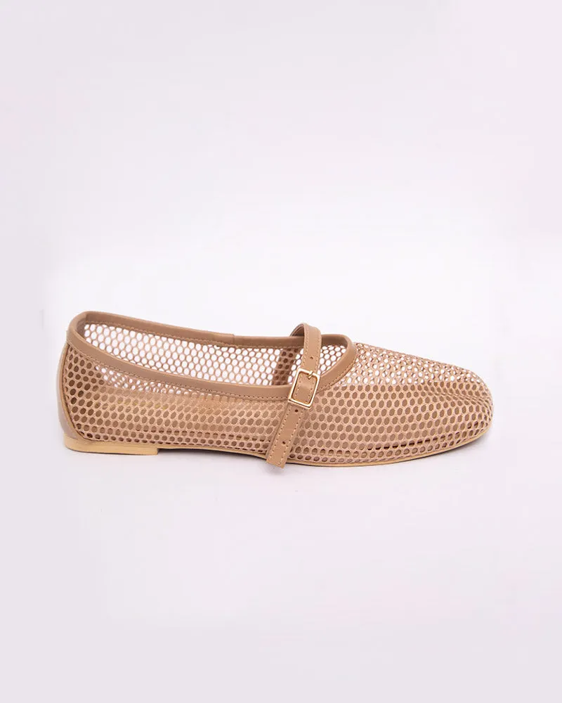 ELLA Fishnet Ballet Pumps