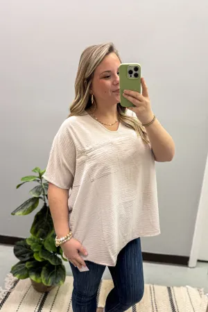 Everyday Chic Top, Sand Beige