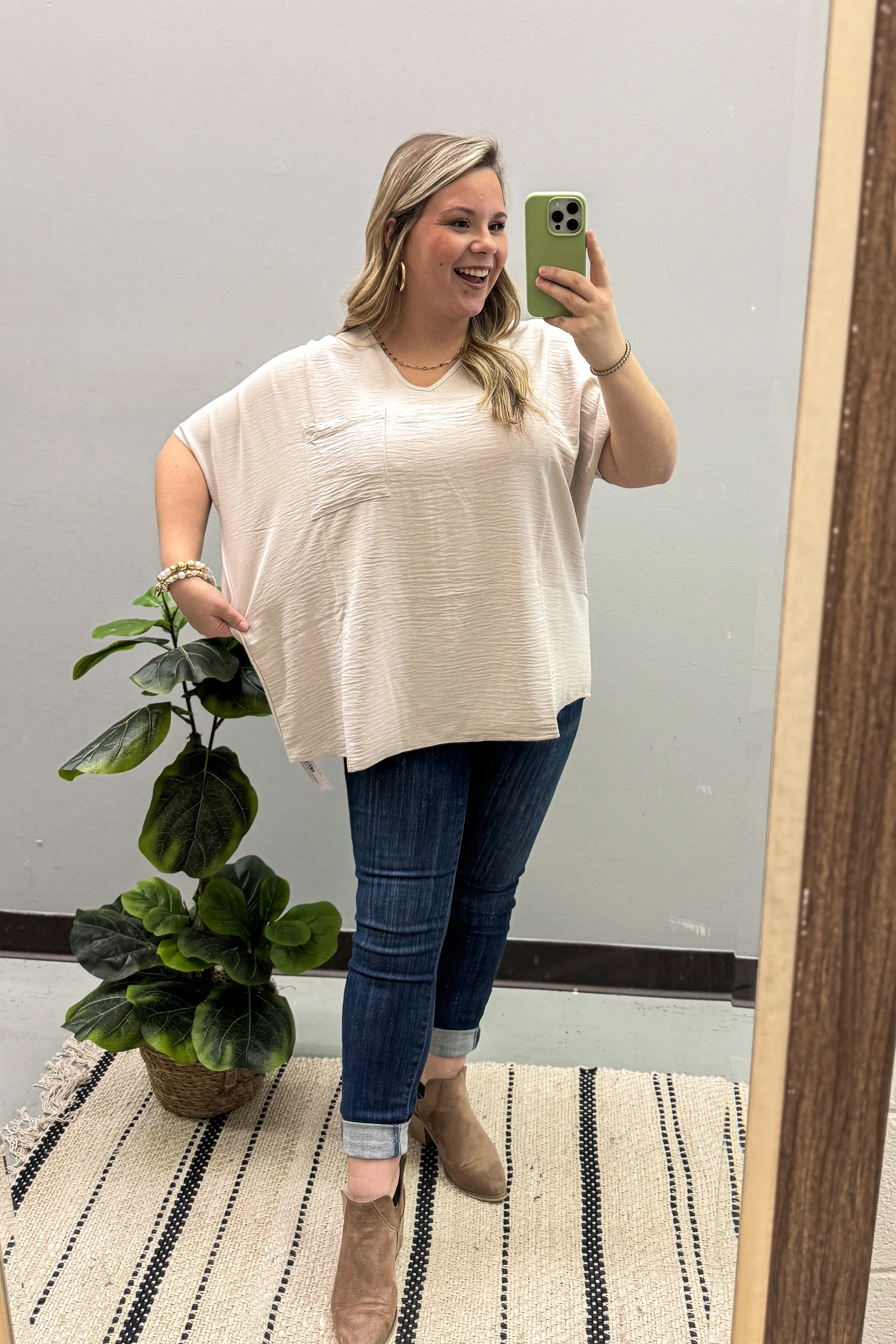 Everyday Chic Top, Sand Beige