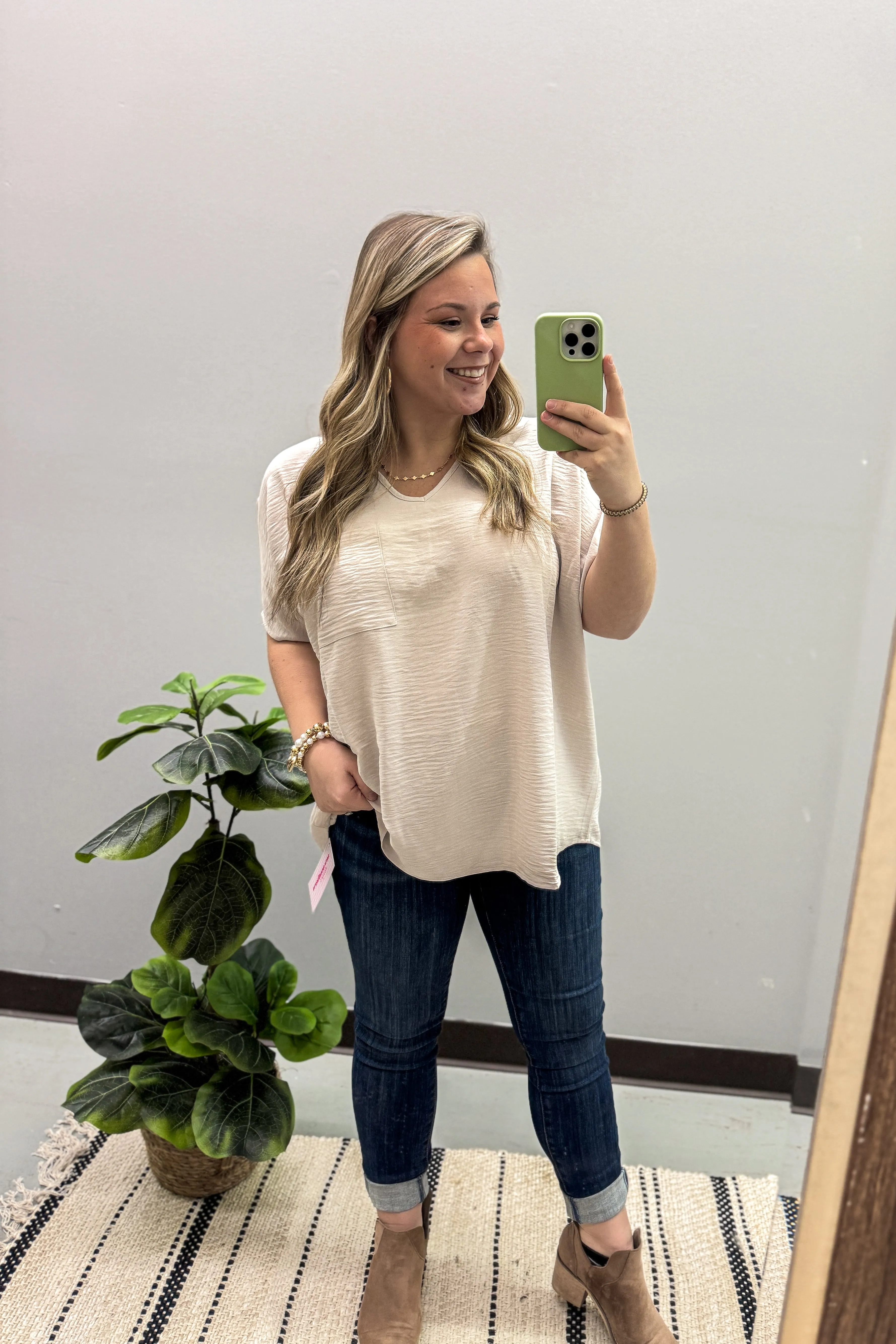 Everyday Chic Top, Sand Beige