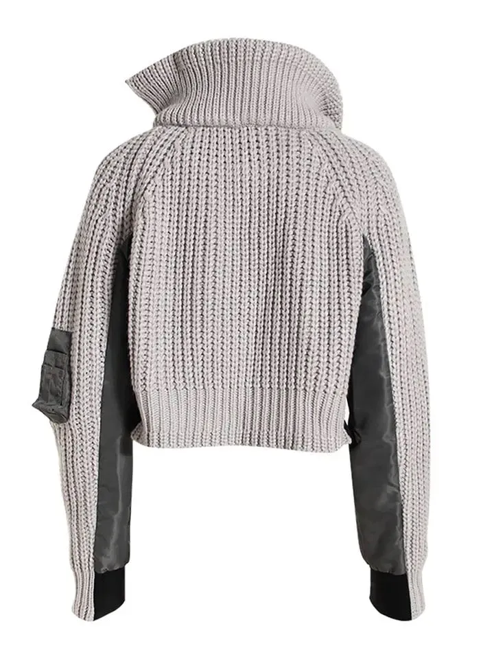 Fashion Patchwork Colorblock Jacket