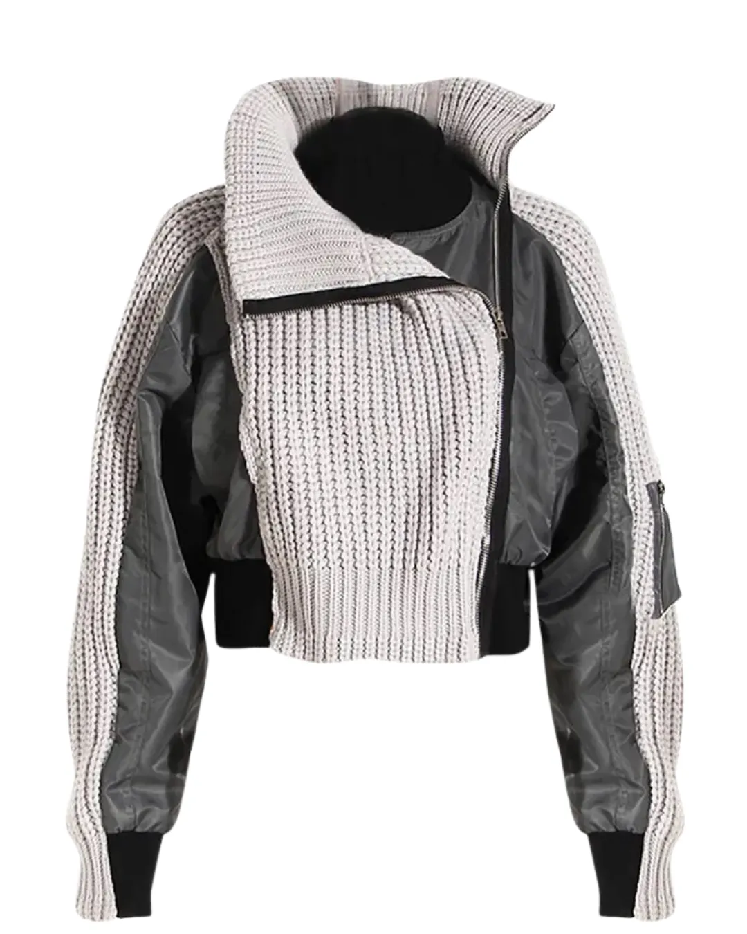 Fashion Patchwork Colorblock Jacket