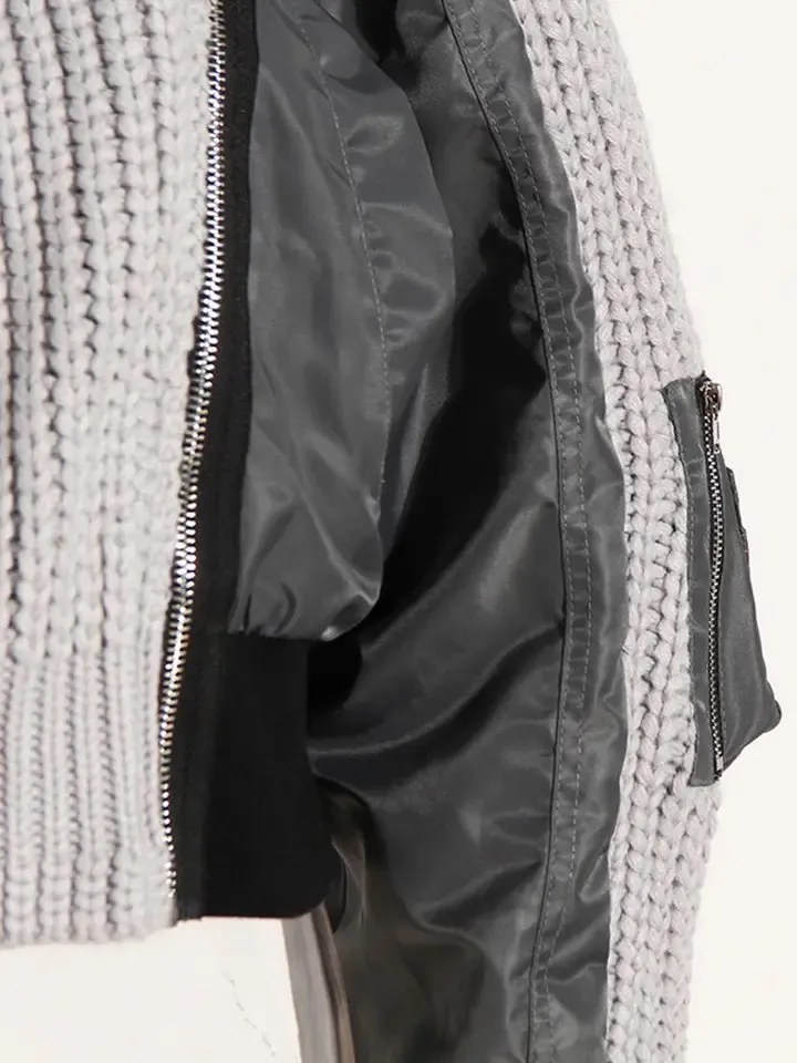 Fashion Patchwork Colorblock Jacket