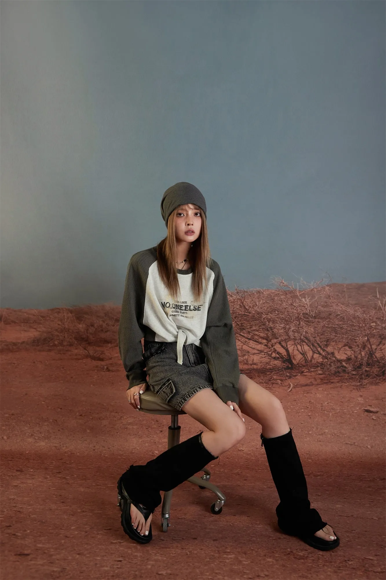 Garter Long-Sleeves Sweater