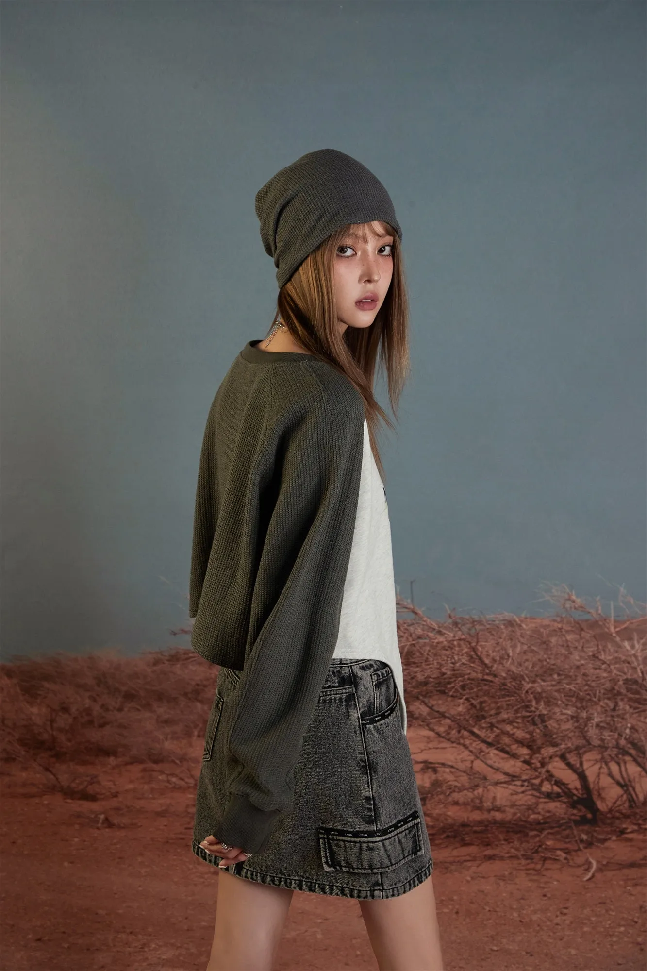 Garter Long-Sleeves Sweater