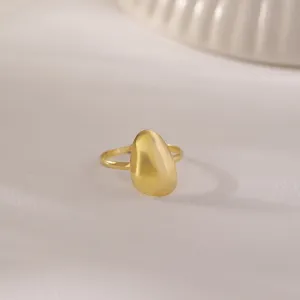 Gold Pebble Ring