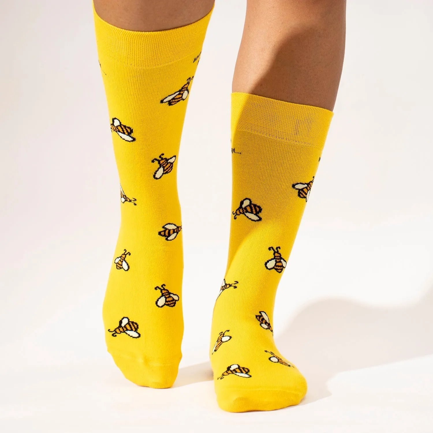 Honeybee & Abstract Crew Socks