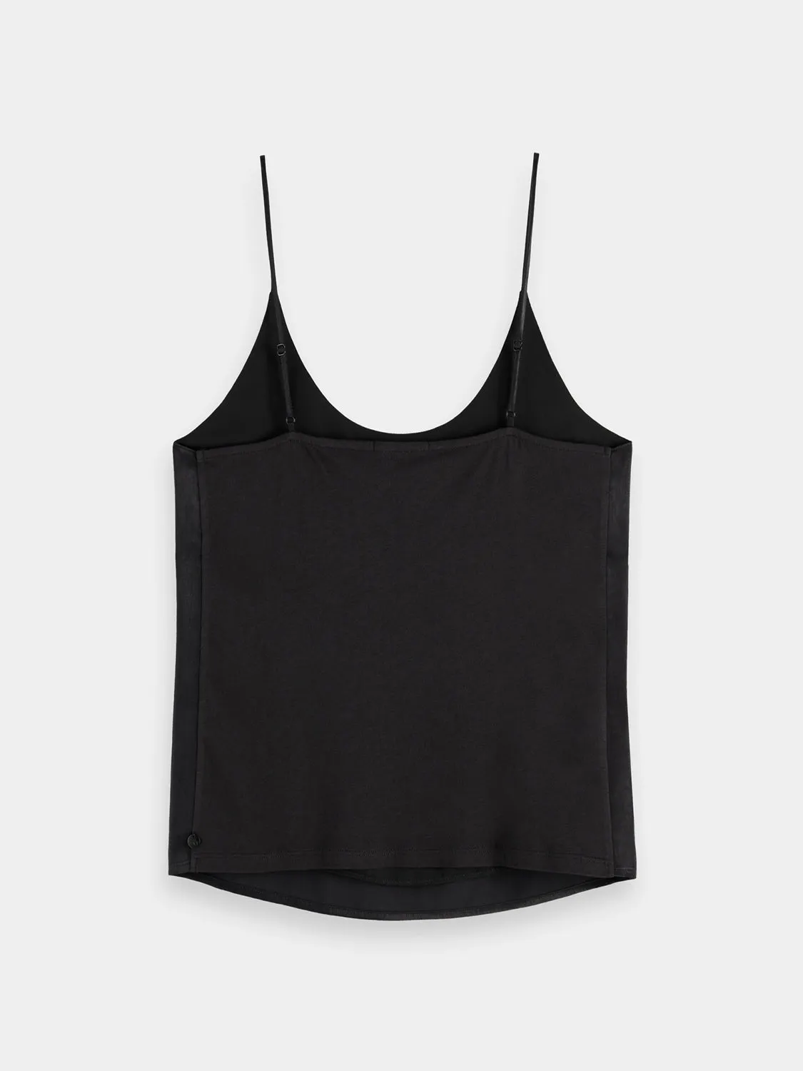 Jersey woven tank