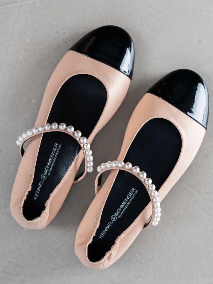 Kennel & Schmenger BILLY Flats In Nude With Pearl Strap 31-14080-225