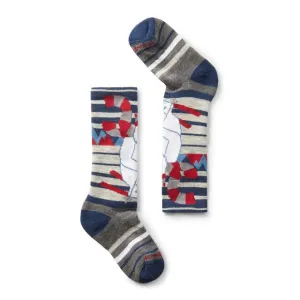 Kids Wintersport Yeti Pattern Over The Calf Socks