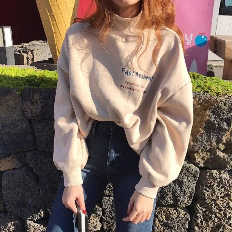 Korean Hoodie Vintage Fashion