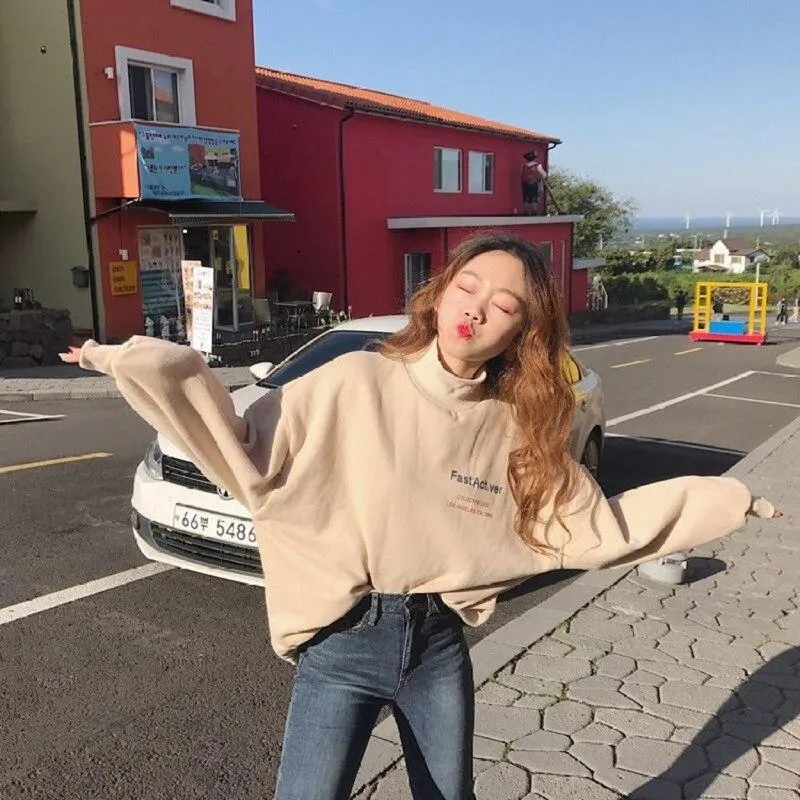 Korean Hoodie Vintage Fashion