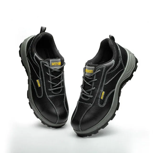 Mens Steel Toe Work Shoes with Anti Skid surface and Puncture Proof