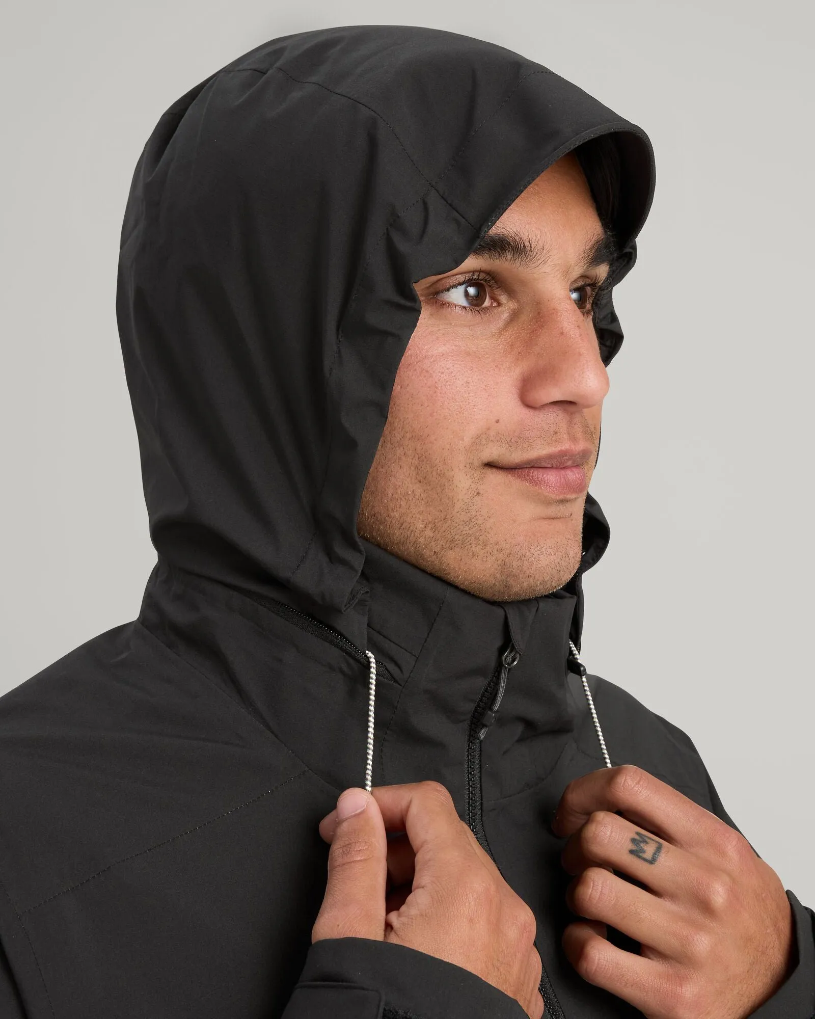 Men's Trailhead Stretch 2.5-layer Rain Parka - Black Stingray