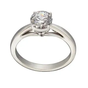 Modern Heart Solitaire Engagement Ring Setting