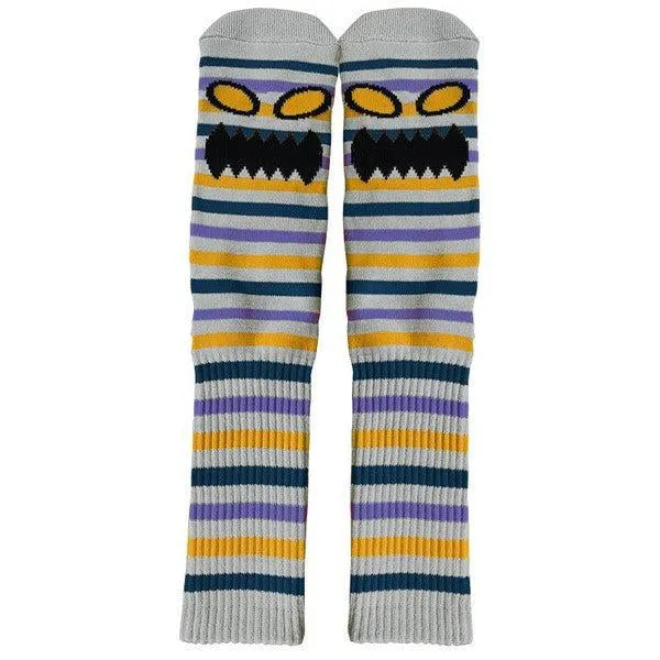 Monster Face Mini Stripe (Grey)