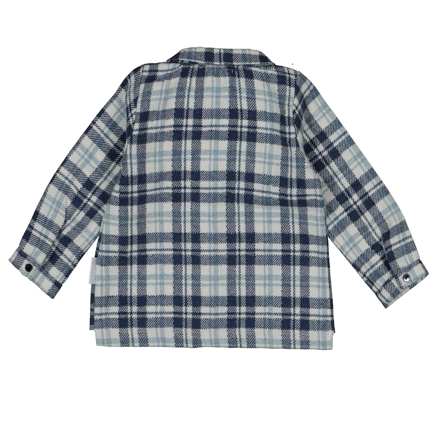 Navy Check Over Shirt