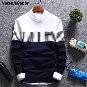 New Autumn Winter Pullover Men's . Wool Slim Knitted Sweater