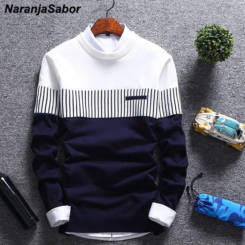 New Autumn Winter Pullover Men's . Wool Slim Knitted Sweater